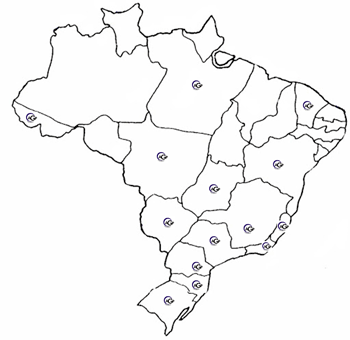 Lugares onde já vendemos no Brasil
